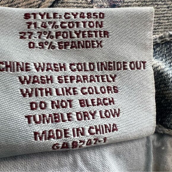 ChiQle Studded Cat Denim Cut Off Short Shorts size L - Picture 7 of 7